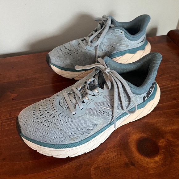 Hoka One One Arahi 5 Running Shoes Women's Size 7 B Blue Fog Provincial Blue - Picture 3 of 6